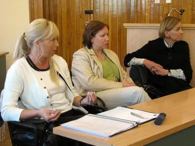 Pierwsza od lewej: Marzanna Słotwińska. Pierwsza od prawej: Teresa Rudzińska