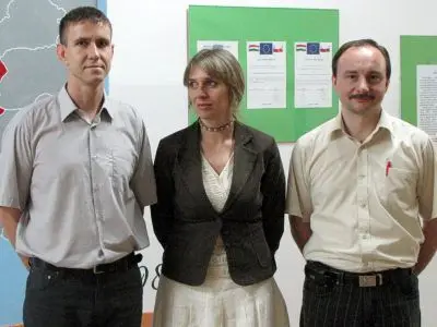 Od lewej: Marcin Ostrowski, Beata Sulska i Krzysztof Żuromski