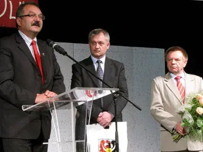 Od lewej: Cezary Przybylski, Dariusz Kwaśniewski, Stanisław Chwojnicki