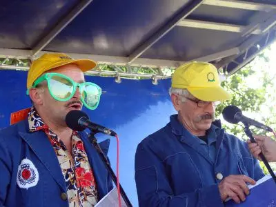 Kabaret Rama: Andrzej Miżdal (po lewej) i Ryszard Adam Gruchawka