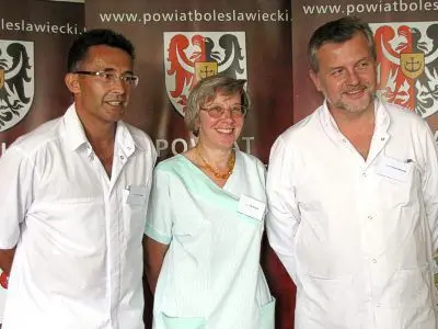 Od lewej: Marek Pudełko, Ewa Wizgird i Tomasz Michalski