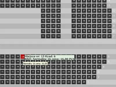 Miejsca rezerwuje się prosto. Należy wskazać kursorem fotel i wybrać odpowiedni bilet. Potem wystarczy postępować według instrukcji na ekranie.