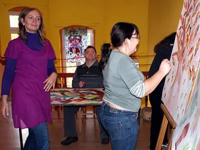 Uczestnicy zajęć w Młodzieżowym Domu Kultury