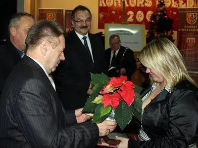 Monika Małolepsza odbiera nagrodę