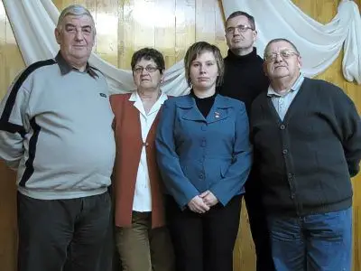 Od lewej: Kazimierz Sutryk, Ewa Sutryk, Katarzyna Bojanowska, Marek Markiton i Zygmunt Myśliwiec