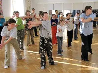 Zajęcia taneczne poprowadziła Anna Leśniewska