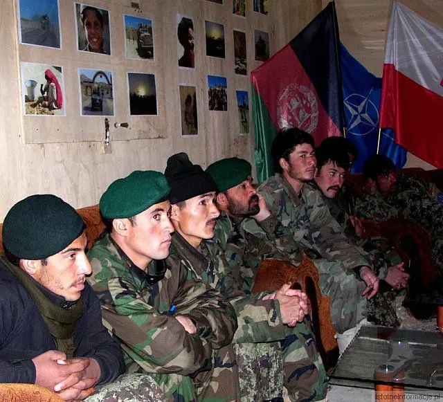 Afgańska Narodowa Armia w polskiej bazie