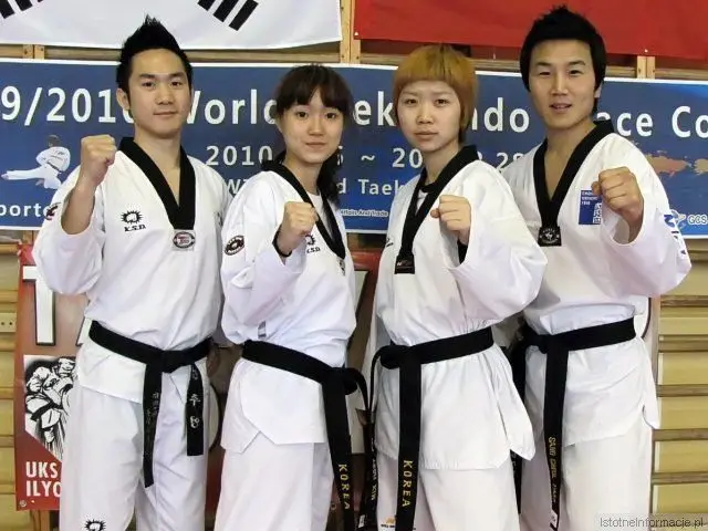 Koreańscy trenerzy taekwondo w Bolesławcu