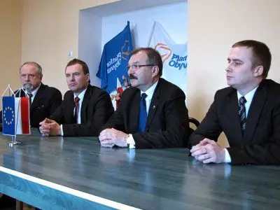 Od lewej: Karol Stasik, Piotr Borys, Cezary Przybylski i Wojciech Kasprzyk