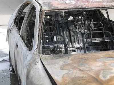 Auto doszczętnie spłonęło