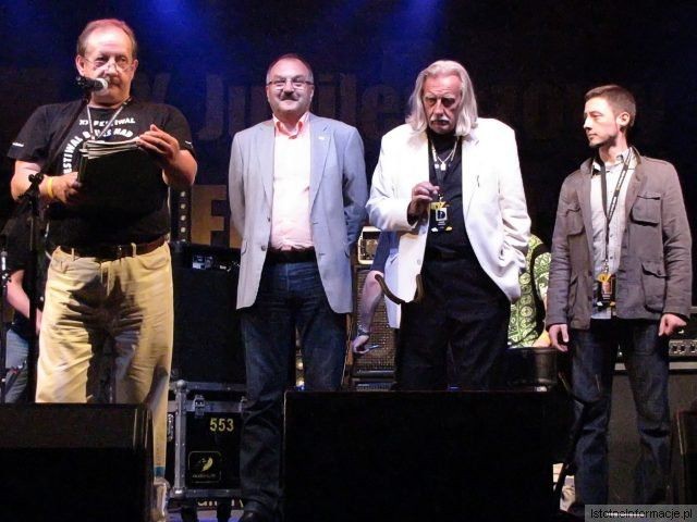 Od lewej: Zbigniew Lewandowski, Cezary Przybylski, Lech Bekulard i Bartosz Łęczycki