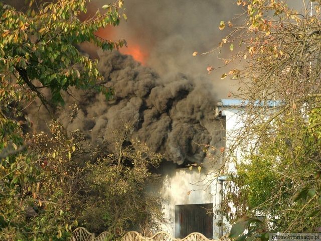 Pożar zakładu Rade w Szczytnicy