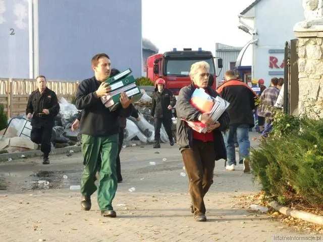 Pożar zakładu Rade w Szczytnicy
