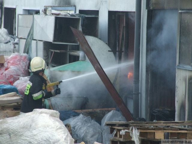 Pożar zakładu Rade w Szczytnicy