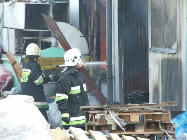 Pożar zakładu Rade w Szczytnicy