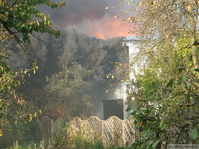 Pożar zakładu Rade w Szczytnicy