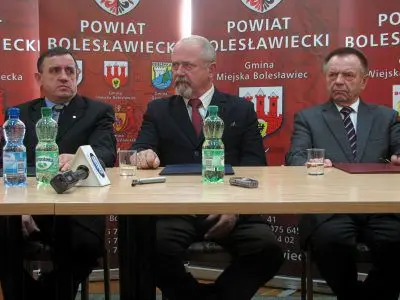 Od lewej: Marian Haniszewski, Karol Stasik i Stanisław Chwojnicki
