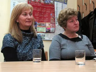 Od lewej: Bożena Mucha i Halina Pieniądz