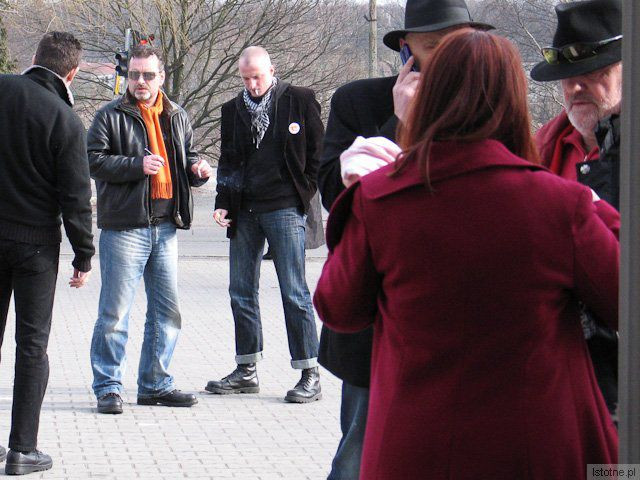 Uczestnicy spotkania z Januszem Palikotem