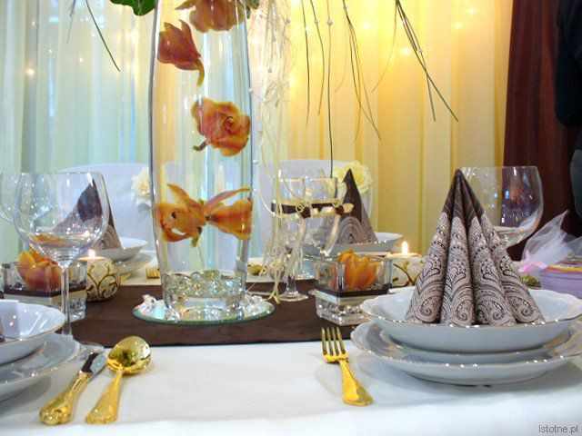 Weselna zastawa stołowa