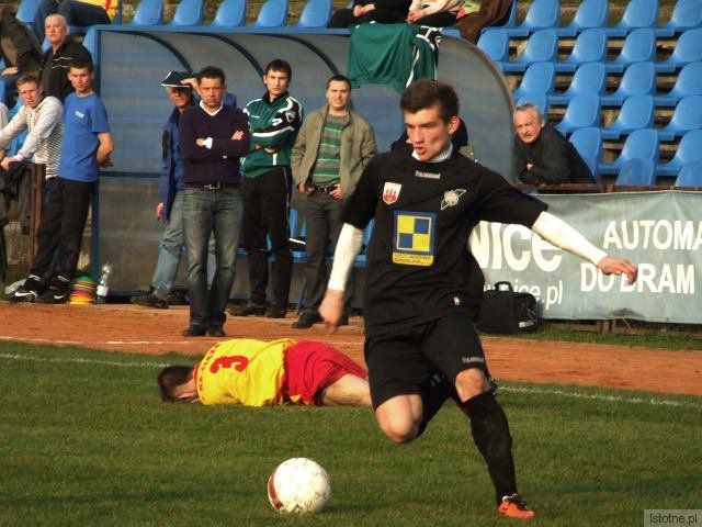 Jedyną bramkę dla BKS strzelił Łukasz Filipiak