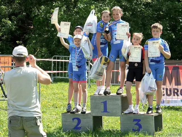 Zawodnicy na podium