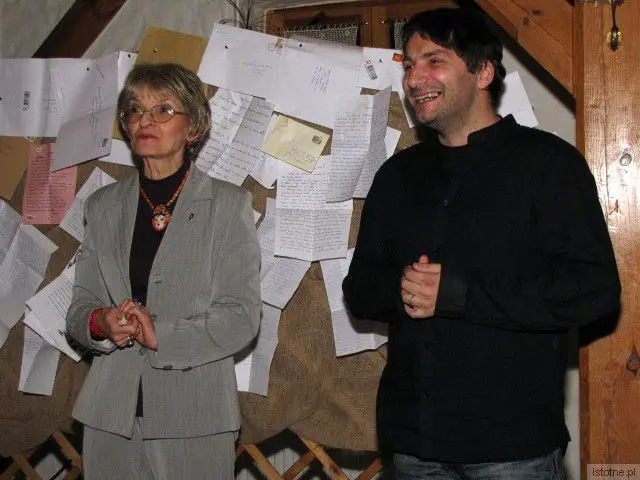 Róża Czerniawska-Karcz, poetka i szefowa szczecińskiego ZLP, oraz Rafał Podraza, poeta i dziennikarz