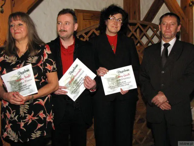 Czesława Knafel, Adam Szewczyk, Anna Guzik i Janusz Cieśla