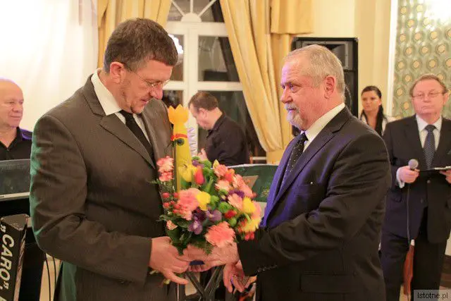 Zbigniew Wolański i prezes BTG Karol Stasik