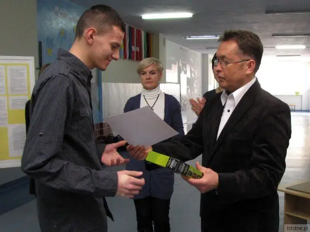 Krzysztof Horoniecki i Mirosław Sakowski, dyrektor II LO