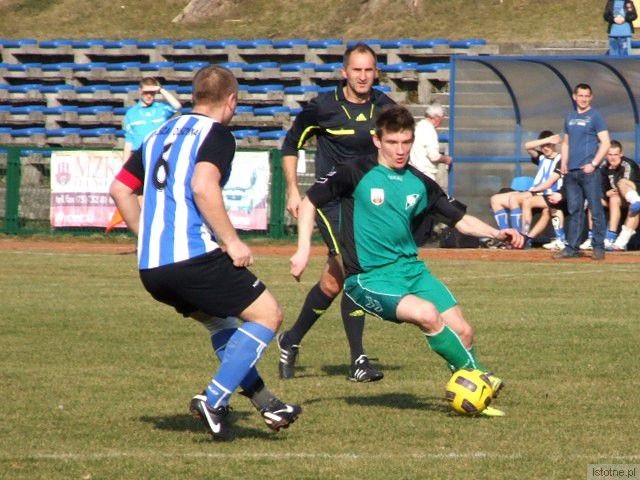 Łukasz Filipiak w meczu z Olszyną zdobył dwie bramki