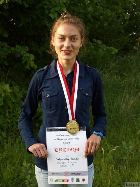 Małgosia Szeliga tegoroczna maturzystka z I LO ze złotym Mistrzostw Polski