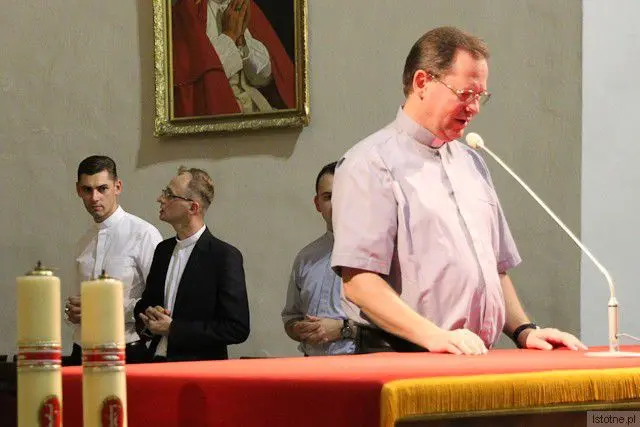 Ks. Kamil Szymczak, ks. Łukasz Kutrowski, ks. Andrzej Glombitza i ks. Andrzej Jarosiewicz