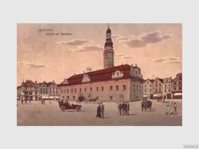 Budynek ratusza pod koniec XIX wieku