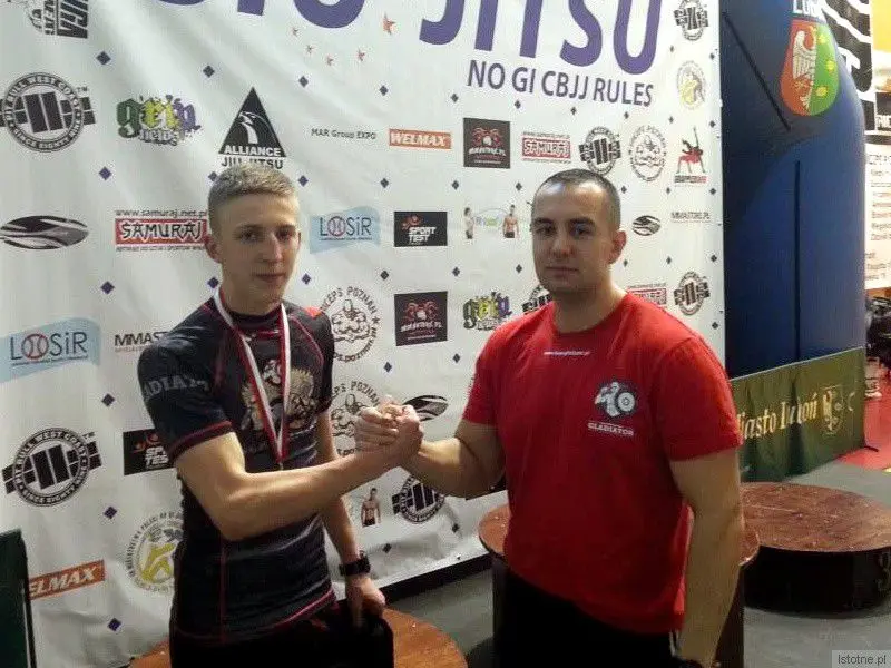 Karol Kłosowski i Przemysław Grecki, szef KSW Gladiator