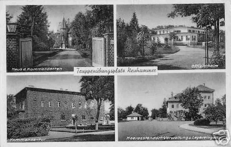Budynki garnizonowe w Świętoszowie w 1940 roku