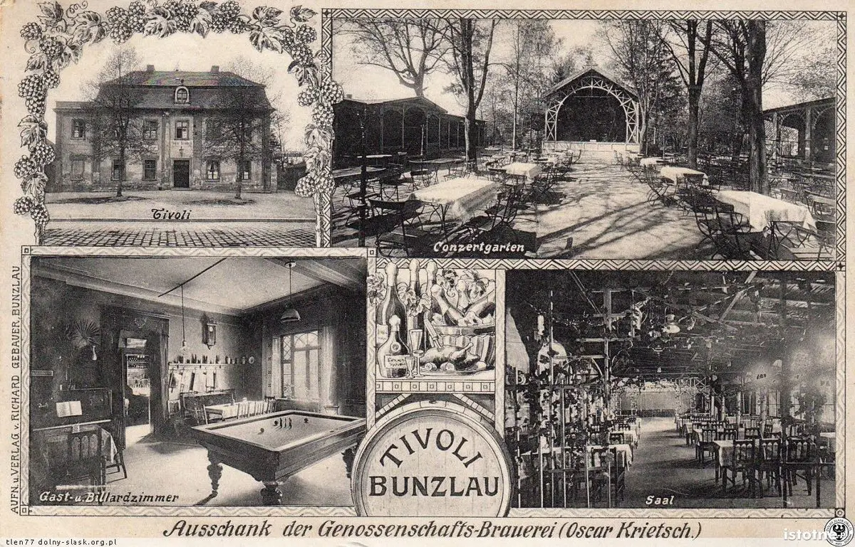 Przedwojenna Restauracja Tivoli w okolicach obecnego ZSHiU