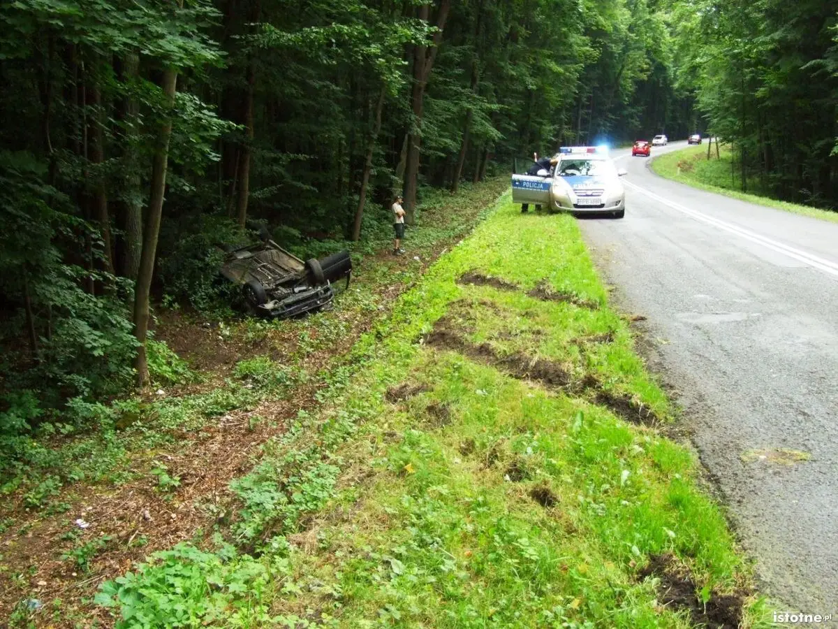 Auto dachowało tuż za Bolesławcem