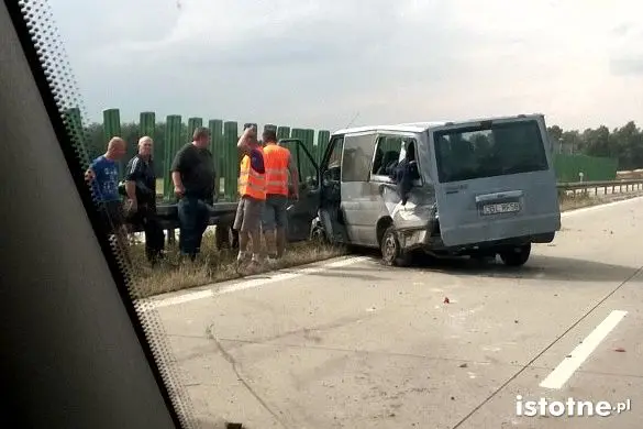 Wypadek na A4 busa z Bolesławca