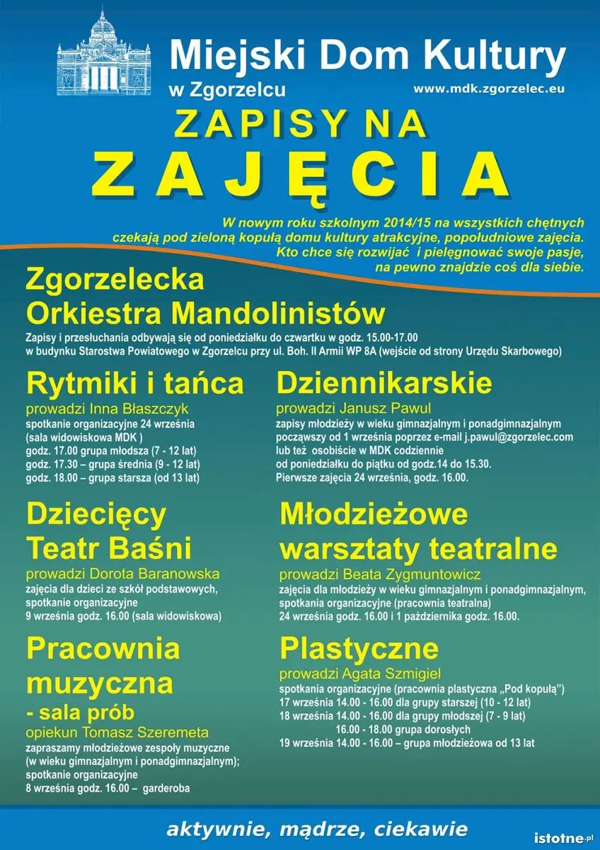Zajęcia w MDK