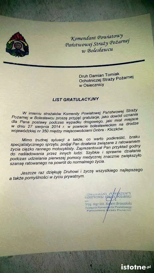 List gratulacyjny