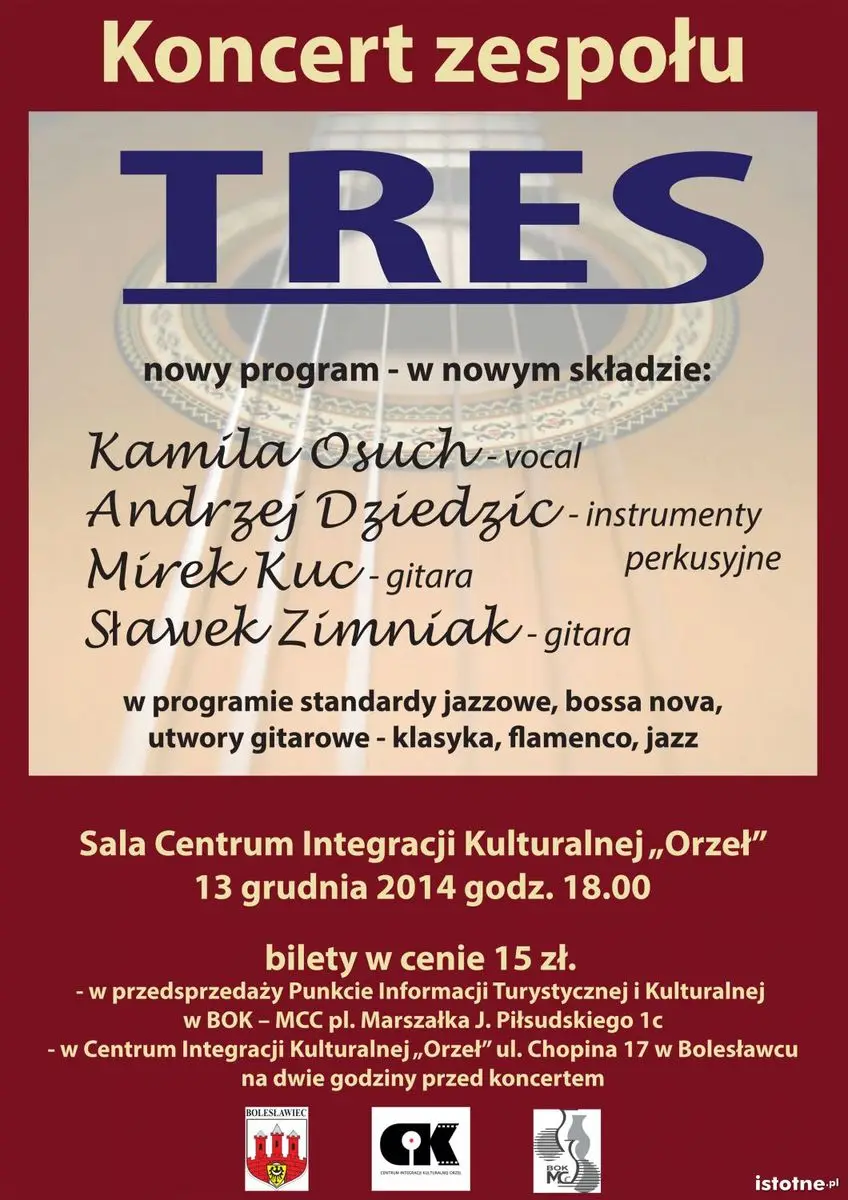 Plakat zespołu Tres