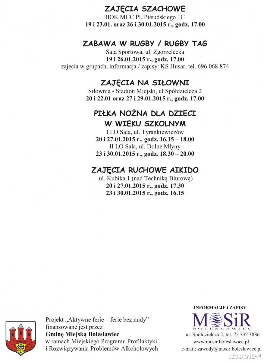 Ferie z MOSiR-em