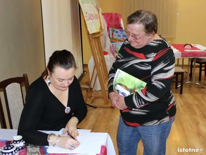 Grażyna Hanaf na spotkaniu w Domu Ludowym w Kraśniku