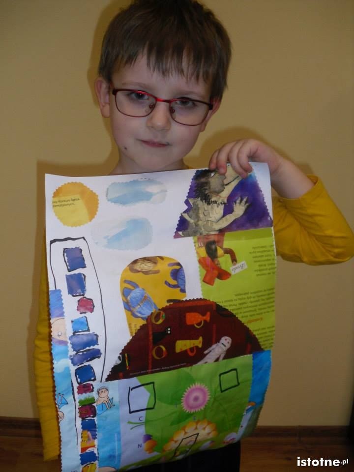 Prace dzieci z zajęć plastycznych w DL w Kraśniku Dolnym