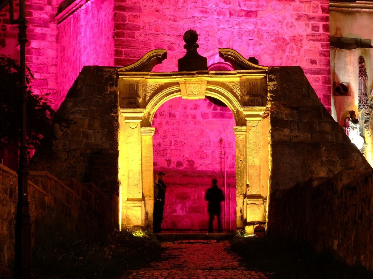 Barwna iluminacja Bazyliki