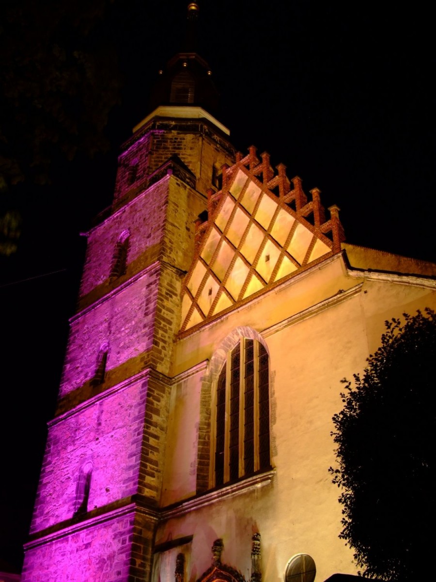 Barwna iluminacja Bazyliki