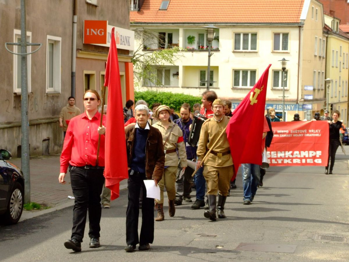 Happening niemieckich komunistów w Bolesławcu