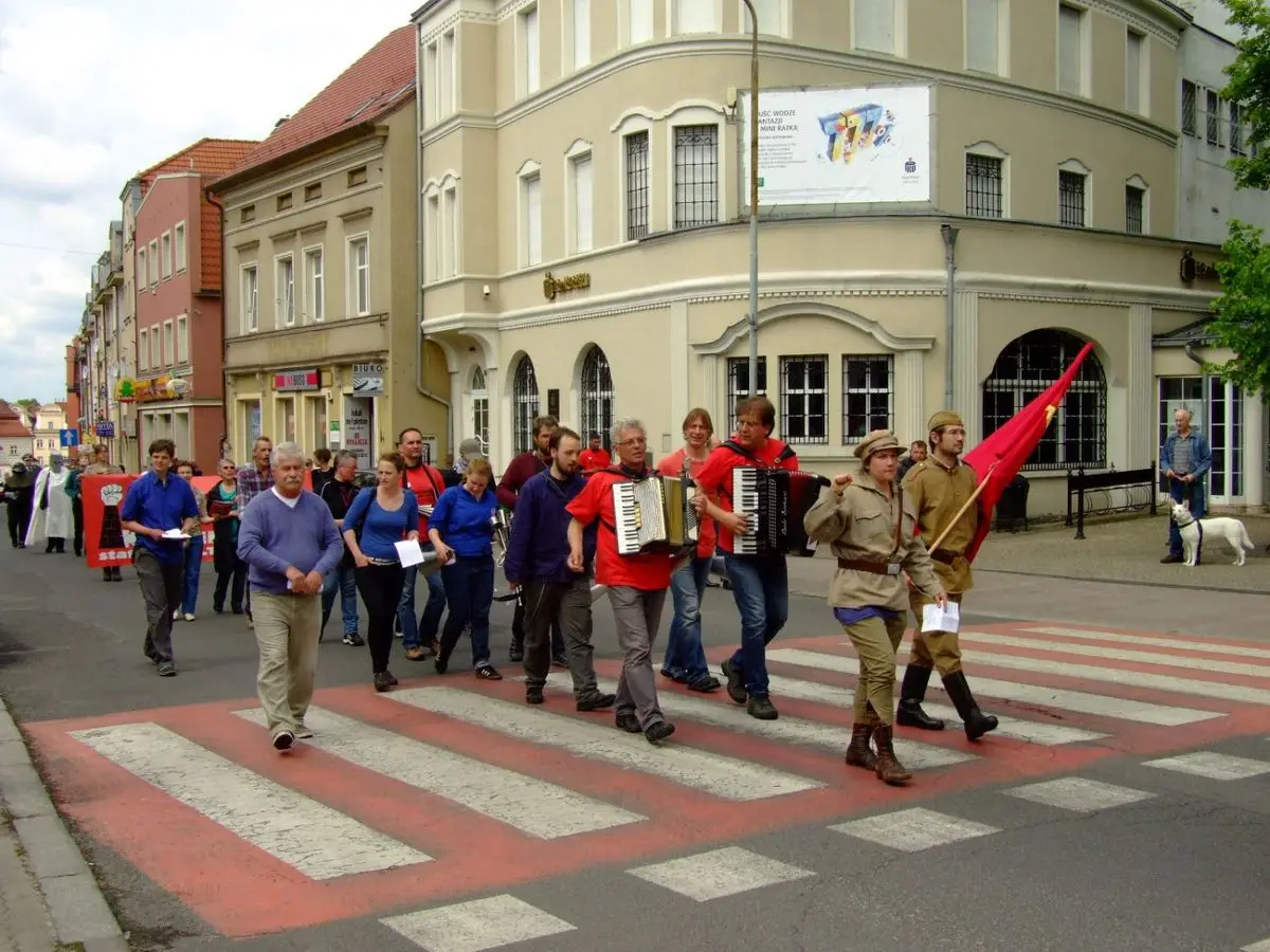 Happening niemieckich komunistów w Bolesławcu