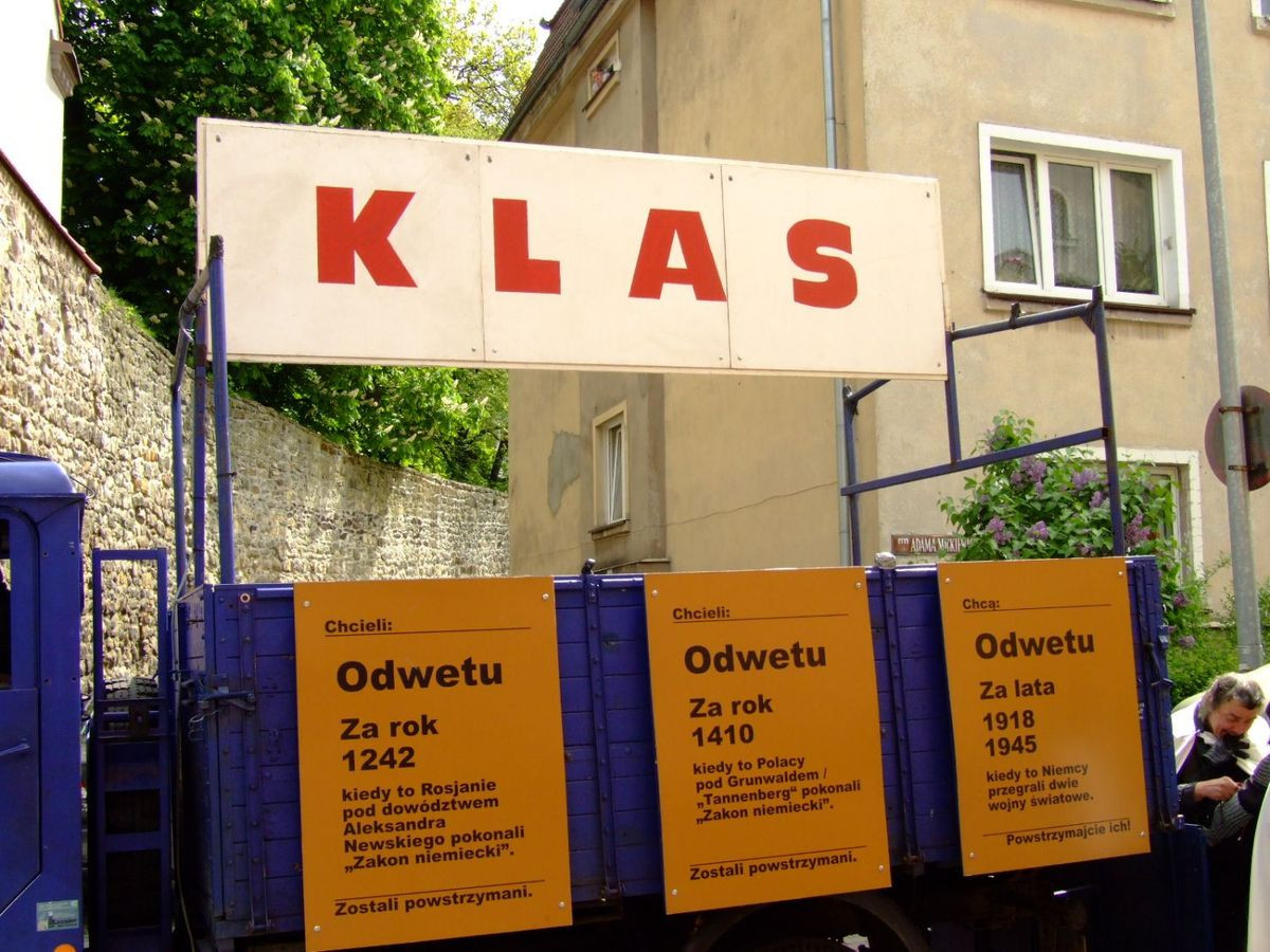 Happening niemieckich komunistów w Bolesławcu